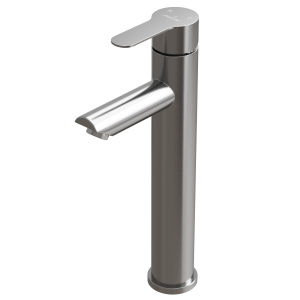 Смеситель для раковины 35k MIXLINE MLSS32-042 "Stainless" высокий излив нерж. (552274)
