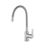 Смеситель для кухонной мойки с гибким изливом RUSH Siple (SI7335-60Grey)