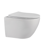  Унитаз подвесной безободковый Abber Bequem AC1100MW белый матовый 