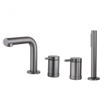 Смеситель на борт ванны Abber Emotion AF8813NG никель