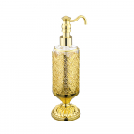 Дозатор жидкого мыла настольный Migliore Luxor стекло 26166 золото