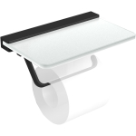 Бумагодержатель со стеклянной полкой Langberger 32041B-BP