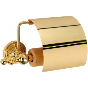 Держатель для туалетной бумаги с крышкой Boheme Imperiale золото 10401