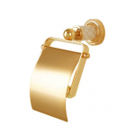 Держатель для туалетной бумаги с крышкой Boheme Murano золото/декор 10901-G