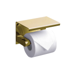 Держатель туалетной бумаги с полкой Rush Edge ED77141 Gold