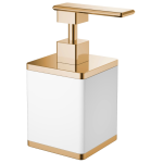  Дозатор Boheme белый-золото 10969-W-G 