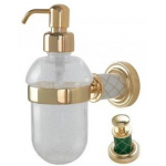 Дозатор для жидкого мыла Boheme Murano 10912-GR-G золото, зеленый 