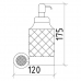 Дозатор для жидкого мыла Boheme Royal Cristal 10932-CR-B хром 