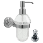 Дозатор жидкого мыла Boheme Murano 10912-B-CR хром, черный