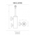  Ершик Migliore Amerida ML.AMR-60.403.CR Swarovski хром новый арт. 16580 