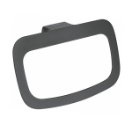  Кольцо для полотенец черное Wasserkraft Elbe K-7260