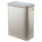 Корзина для белья Geralis NCLG-M Ромб бежевый, кант золото, малая