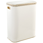 Корзина для белья Geralis NCWG-B Ромб белый, кант золото, стандартная