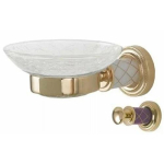 Мыльница Boheme Murano 10903-V-G золото, фиолетовый