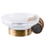 Мыльница Boheme Royal Cristal 10923-BR-B бронза, черный