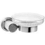 Мыльница Boheme Royal Cristal 10923-CR-B черный, хром