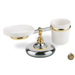  Мыльница + стакан Stil Haus Giunone G15М(25) бронза