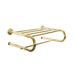 Полка для полотенец (металл) Boheme Imperiale золото 10419
