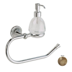 Полотенцедержатель+дозатор Stil Haus Regal RG79D(25) бронза