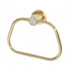 Полотенцедержатель кольцо Boheme Royal Cristal 10925-G золото