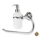 Полотенцедержатель - полукольцо + дозатор Stil Haus Elite EL79D(25) бронза