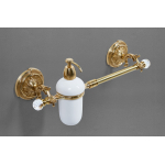 Полотенцедержатель с дозатором для жидкого мыла ART&MAX AM-2057D-Do-Ant-C Античное золото