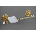  Полотенцедержатель с мыльницей античное золото ART&MAX AM-2057P-Do-Ant-C 
