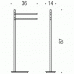 Стойка с аксессуарами Colombo Design Square B9901,HPS1 