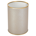 Ведро  3л  Geralis Punto M-PLG-B   бежевое  кант золото