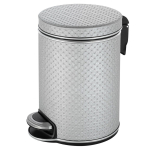 Ведро  5л Geralis Punto V-PHH-B   серебро  кант хром