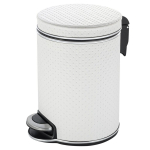 Ведро  5л Geralis Punto V-PWH-B   белое кант хром