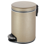 Ведро для мусора 5л Geralis V-RBH-B Ромб темное, кант хром