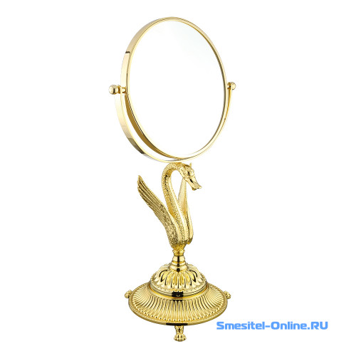 Фото Зеркало оптическое Migliore Luxor 26129 золото D18xH38 см 
