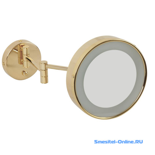 Фото Зеркало оптическое с подсветкой Migliore ML.COM-50.336.DO золото новый арт. 21985