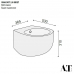 Биде подвесное AeT Dot 2.0 S556T1R1V1481 белый матовый (под мрамор) 