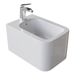 Биде подвесное Boheme Mane 970-BDT-MW белое матовое