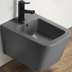 Биде подвесное Ceramalux 5370MDH cерое матовое
