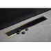 Душевой лоток 85 Pestan Confluo Premium Black Glass Line 13100118 черный, золото 