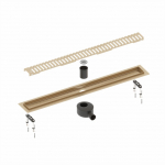 Душевой лоток 90 Timo Drain System DS230109/17 золото матовое 