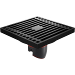 Душевой трап 10х10 Orange OT01-005b черный