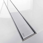 Решетка стеклянная Tece drainline 1000 мм 601091 белая