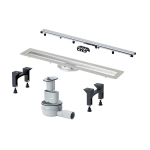 Сет 4 в 1: Душевой лоток 75 cм Viega Advantix Basic Set 753153 с решеткой хром