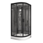 Душевая кабина 90х90 Timo Premium Ilma-909 B Black без гидромассажа