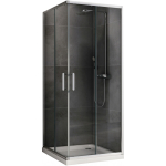 Душевой уголок 100х100 Abber Schwarzer Diamant AG021005 хром