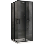 Душевой уголок 100х100 Abber Schwarzer Diamant AG02100B5 черный