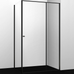 Душевой уголок 110x80 Wasserkraft Dill 61S14 черный матовый