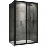 Душевой уголок 120х70 Abber Sonnenstrand AG07120B-S70B черный