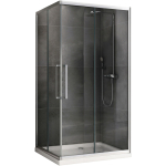 Душевой уголок 120х80 Abber Schwarzer Diamant AG02128H хром