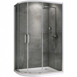Душевой уголок 120х90 Abber Schwarzer Diamant AG01129 хром