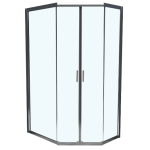 Душевой уголок 120х90 BelBagno Uno UNO-195-PH-2-120/90-C-Cr хром